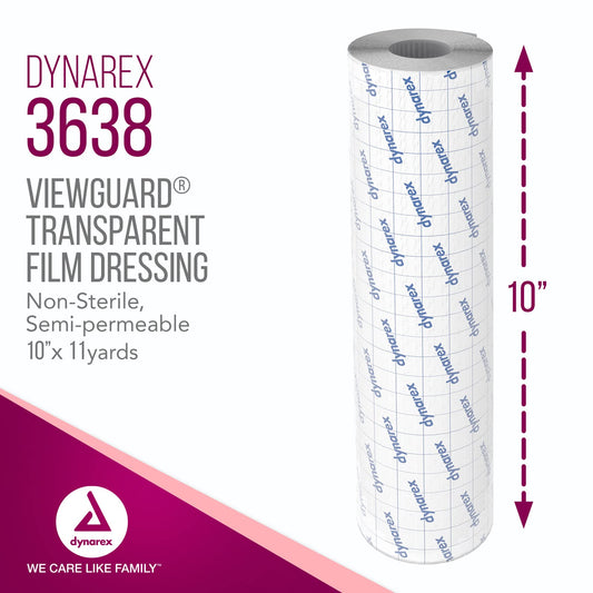 Dynarex View Guard roll cut to shape for contours.