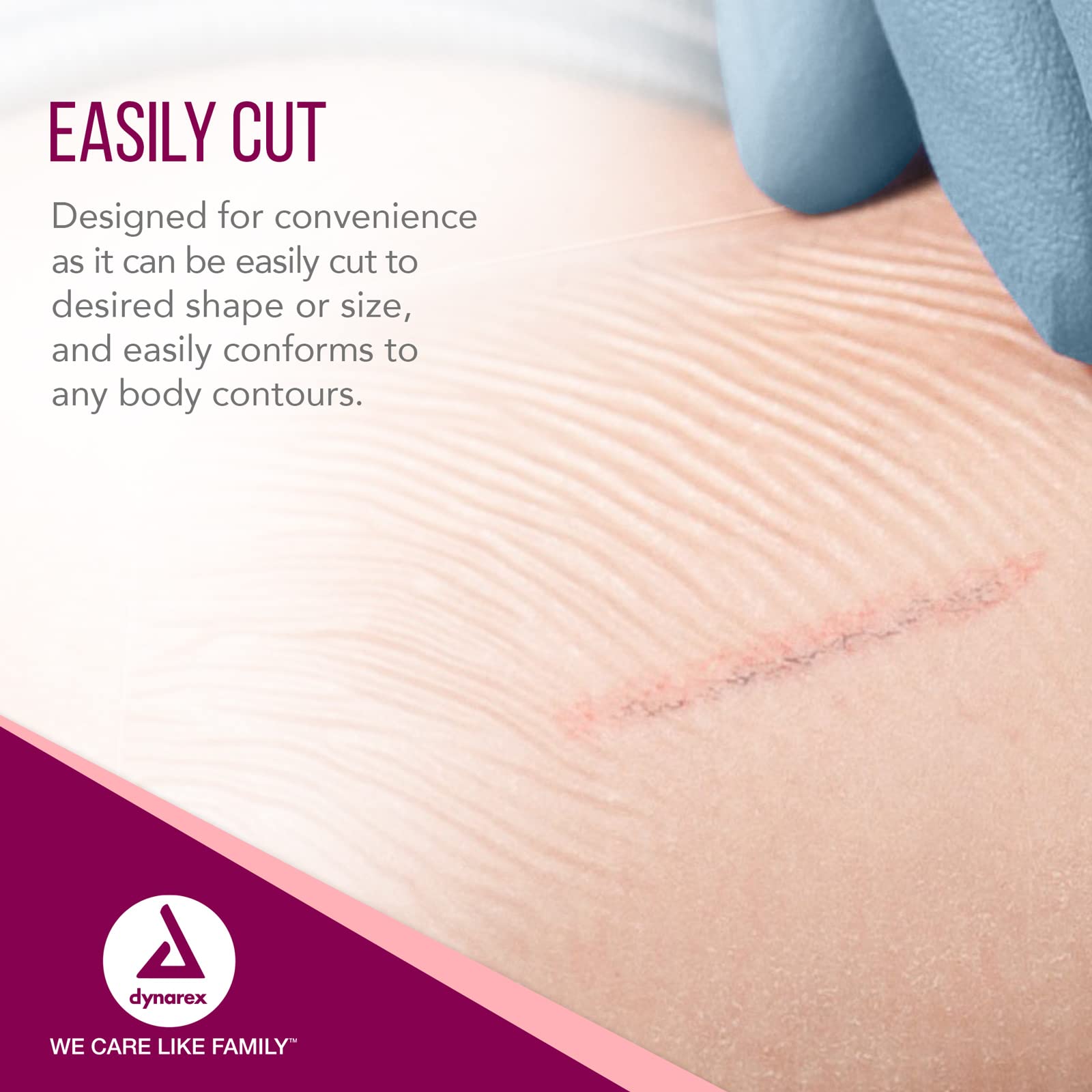 Dynarex View Guard roll-cut dressing for customizable sizing and versatile use.