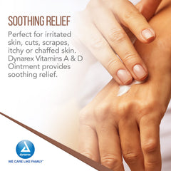 Dynarex Vitamin A&D Ointment applied in post tattoo care.