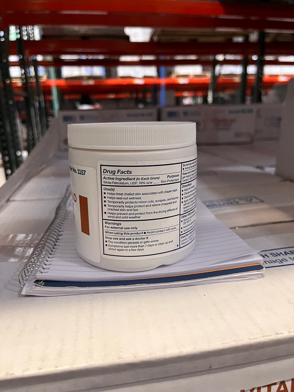 Packaging displays jar and tube sizing for Dynarex Vitamins A and D Ointment.