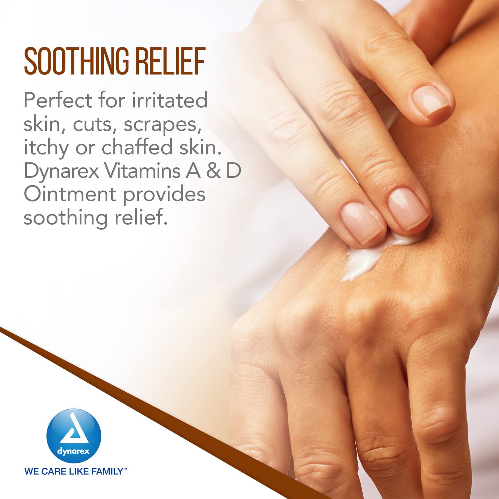 Dynarex Vitamins A and D Ointment jar beside towel for post-tattoo moisturization.