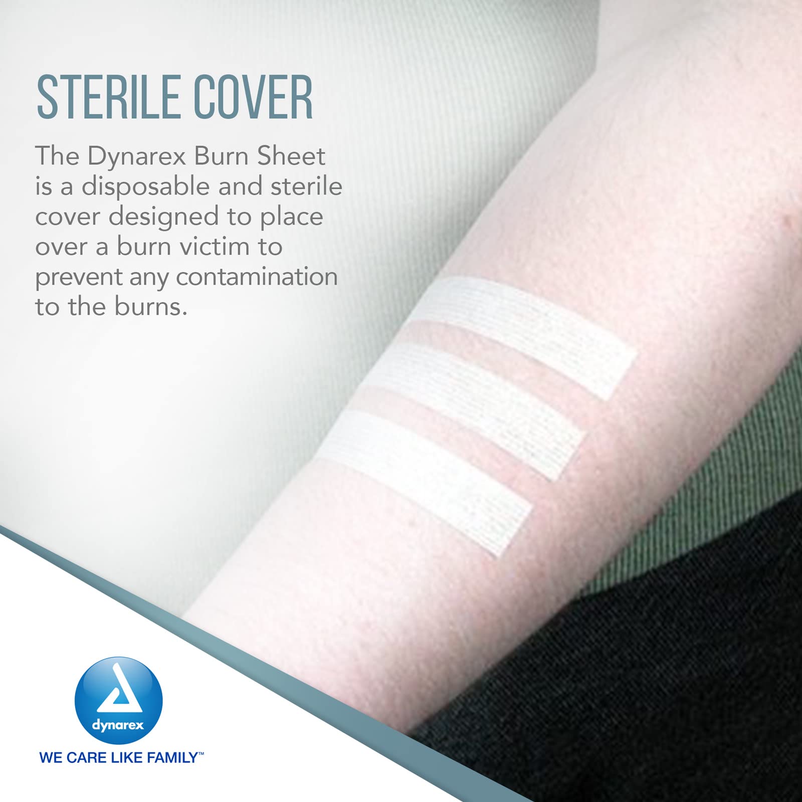 Dynarex adhesive is skin-friendly to minimize irritation and blistering