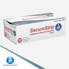 Dynarex sterile box of 50 strips ready for care