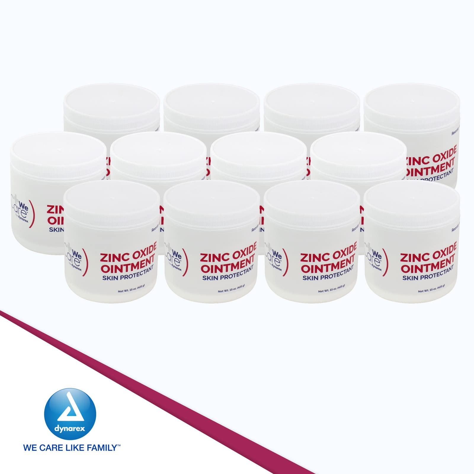Dynarex Zinc Oxide Ointment ingredients label for transparency