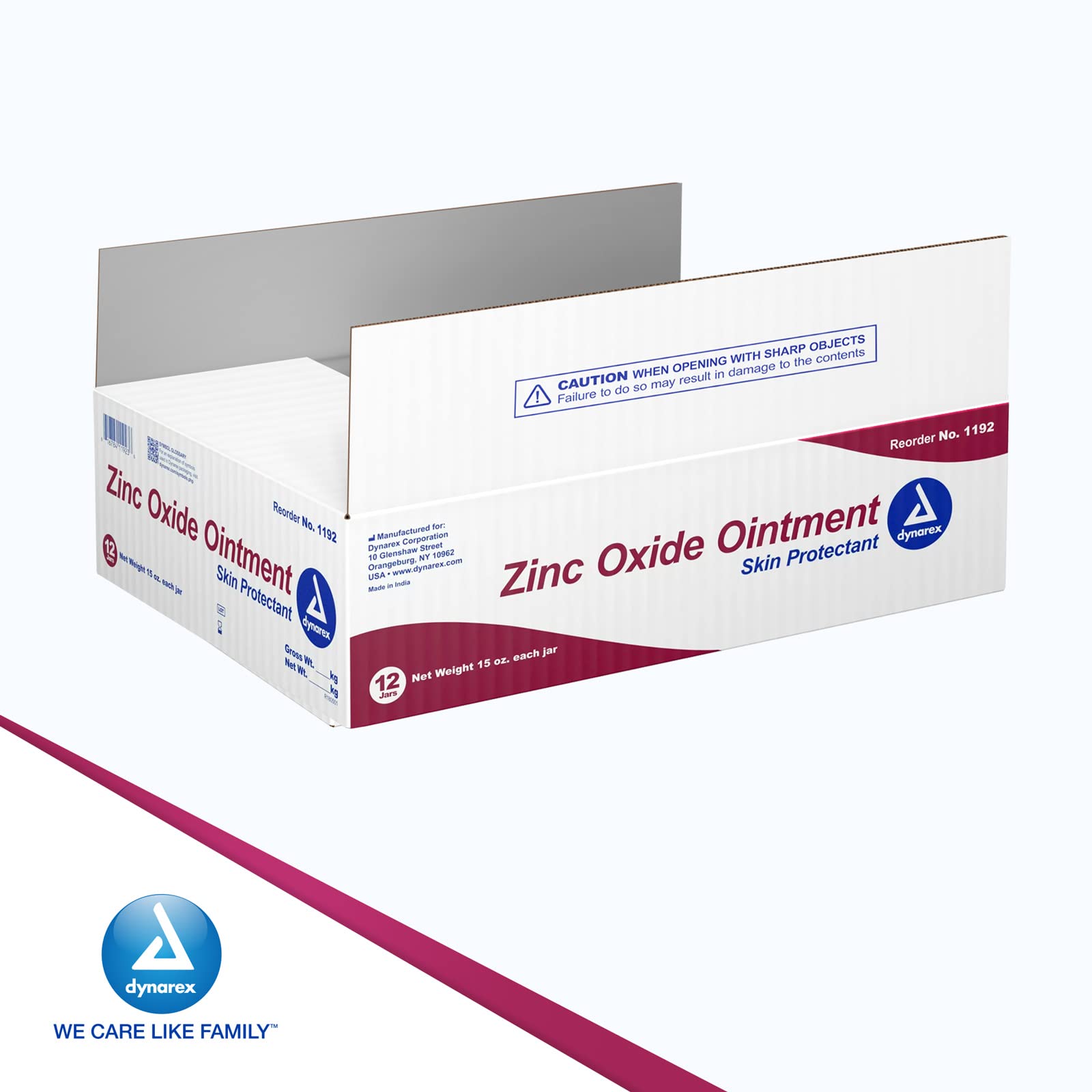 Dynarex Zinc Oxide Ointment product showcase on shelf