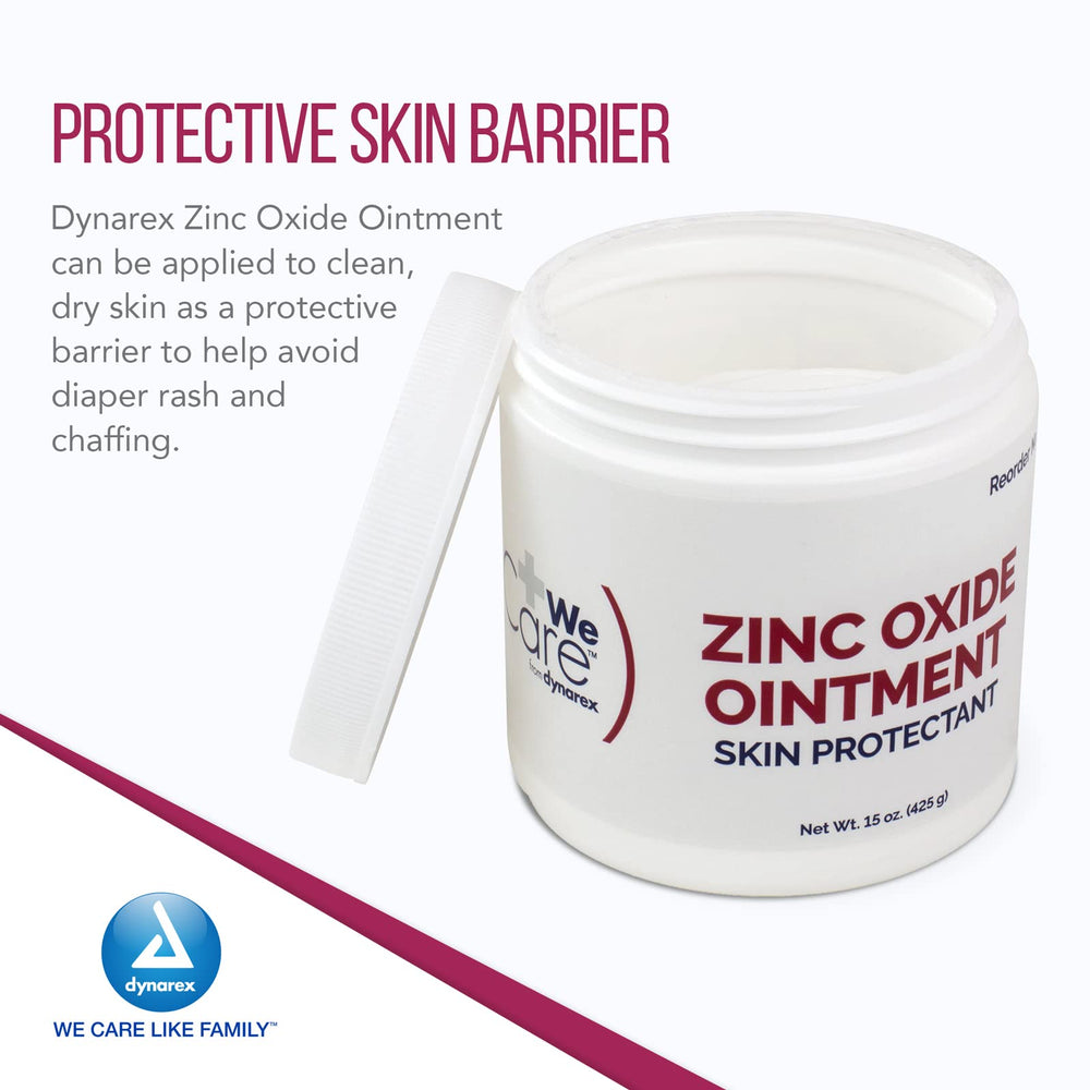 Dynarex Zinc Oxide Ointment on irritated skin to help calm