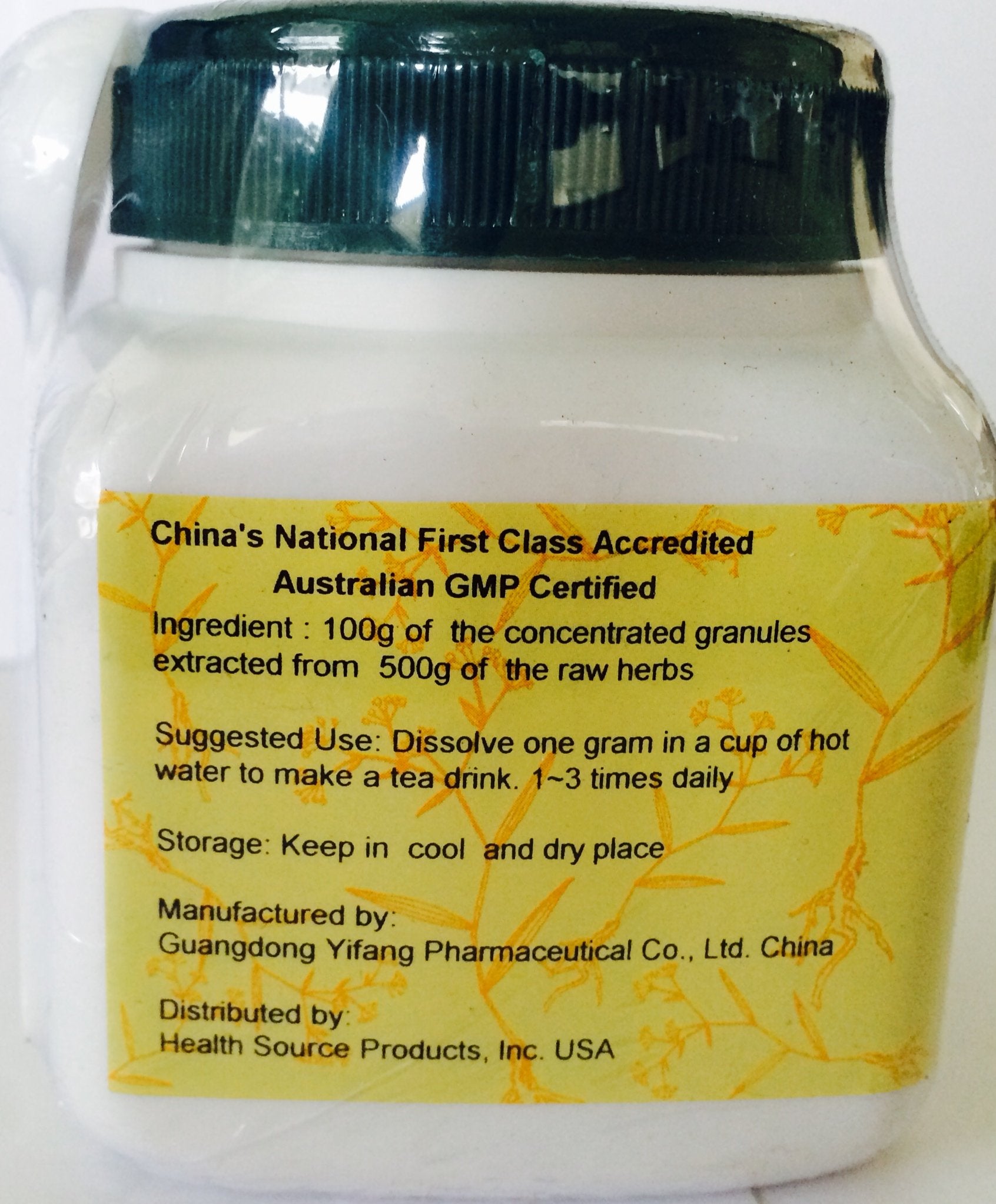 E-Fong Dan Shen root bottle ready for easy herbal infusion