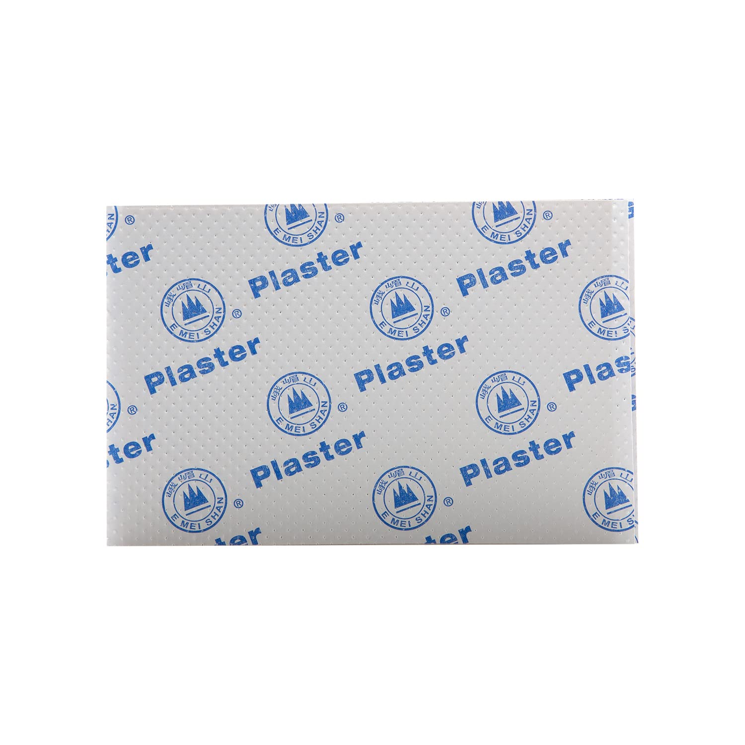 Plaster in use with breathable backing for skin comfort.