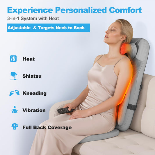 Eagye Shiatsu heat levels for deeper relaxation after long days.