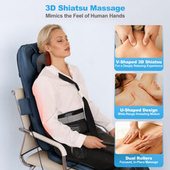 Eagye Shiatsu heat settings provide comforting warmth during kneading sessions.