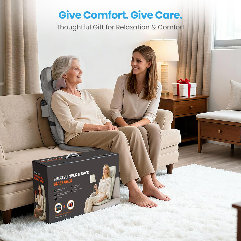 Eagye Shiatsu massager on an office chair offers desk-side relief at home.