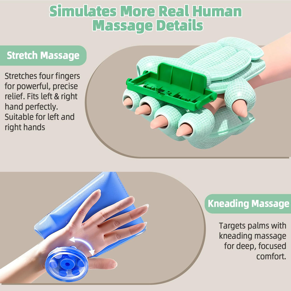 Ealken Hand Massager palm rollers deliver smooth compression across the palm area