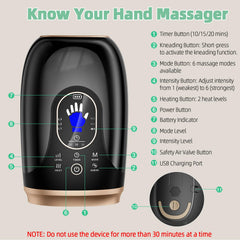 Ealken Hand Massager USB-C charging keeps you connected on the go