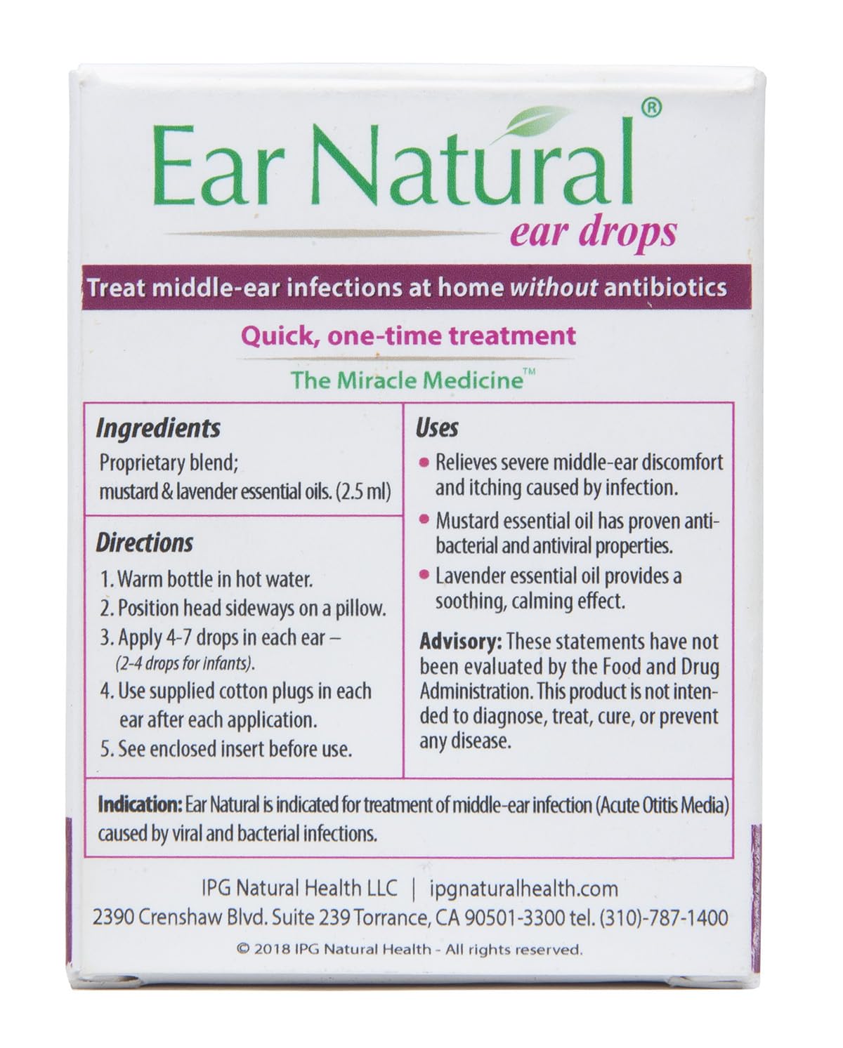 EarNatural euro-dropper bottle shows convenient home use