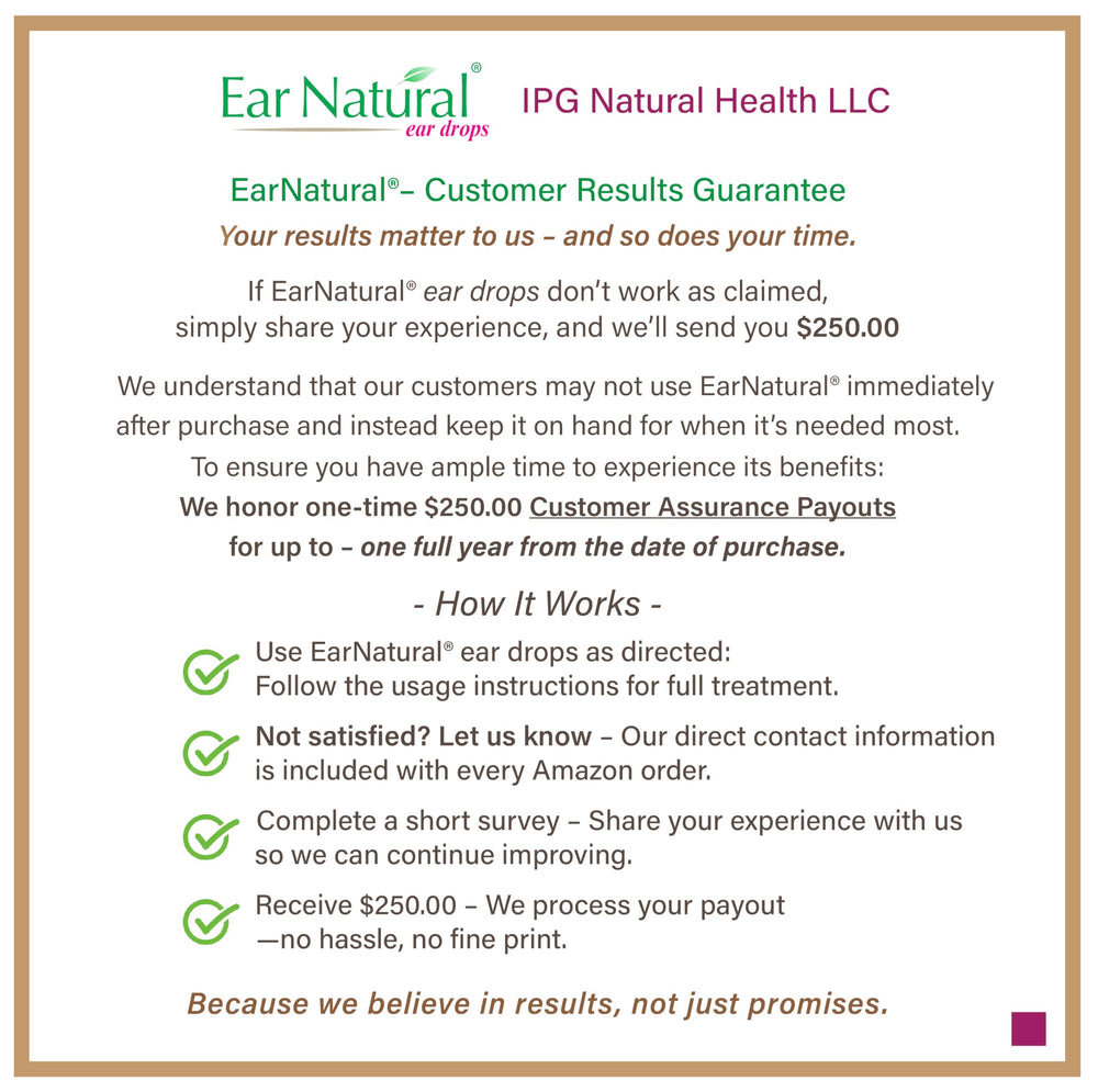 Warm the EarNatural bottle for smoother, comfortable use