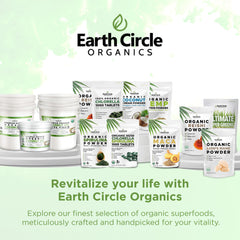 Earth Circle Organics chlorella tablets convenient daily dose in three-pack.