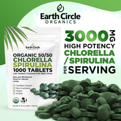 Earth Circle Organics sun-grown Taiwan algae signify premium quality.
