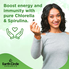 Earth Circle Organics vegan kosher label on tablet packaging.