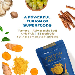 Earth Echo Golden Bliss baking powder usage adds warm spice to recipes