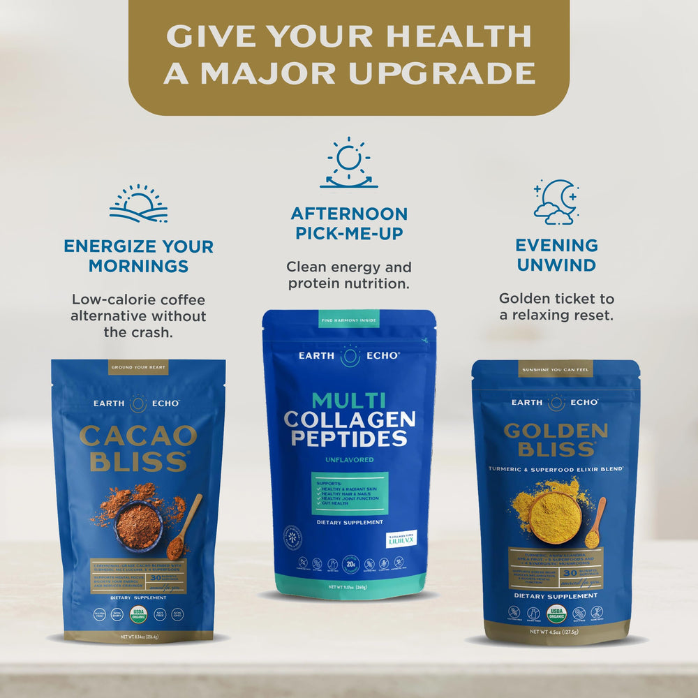 Earth Echo Golden Bliss vegan-dairy-free option supports dairy allergy friendly sips