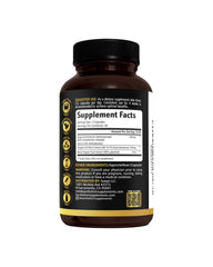 Earth Elixir capsules with athlete in gym scene for lean muscle support