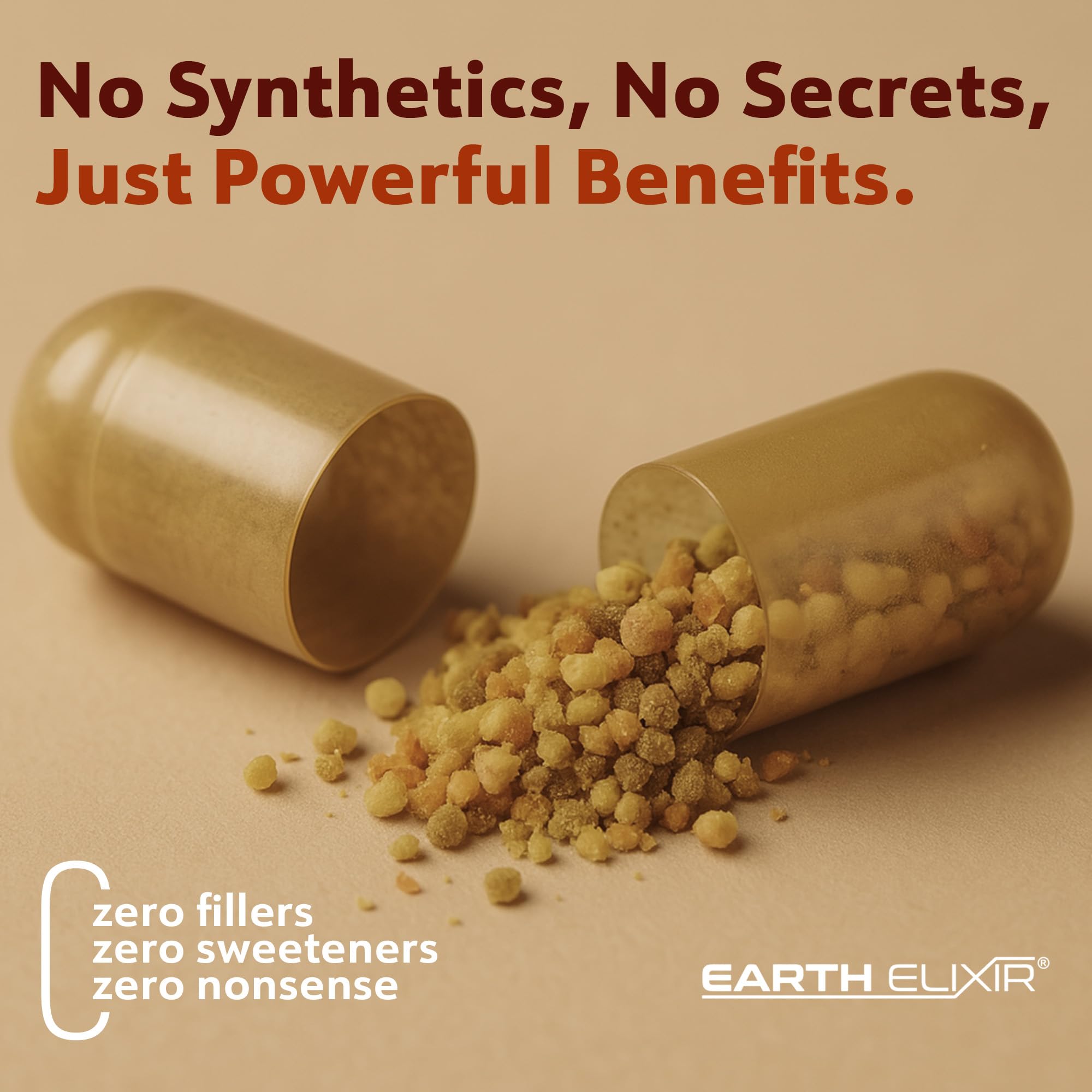 Earth Elixir ethically sourced bee blend icon highlights sustainability.
