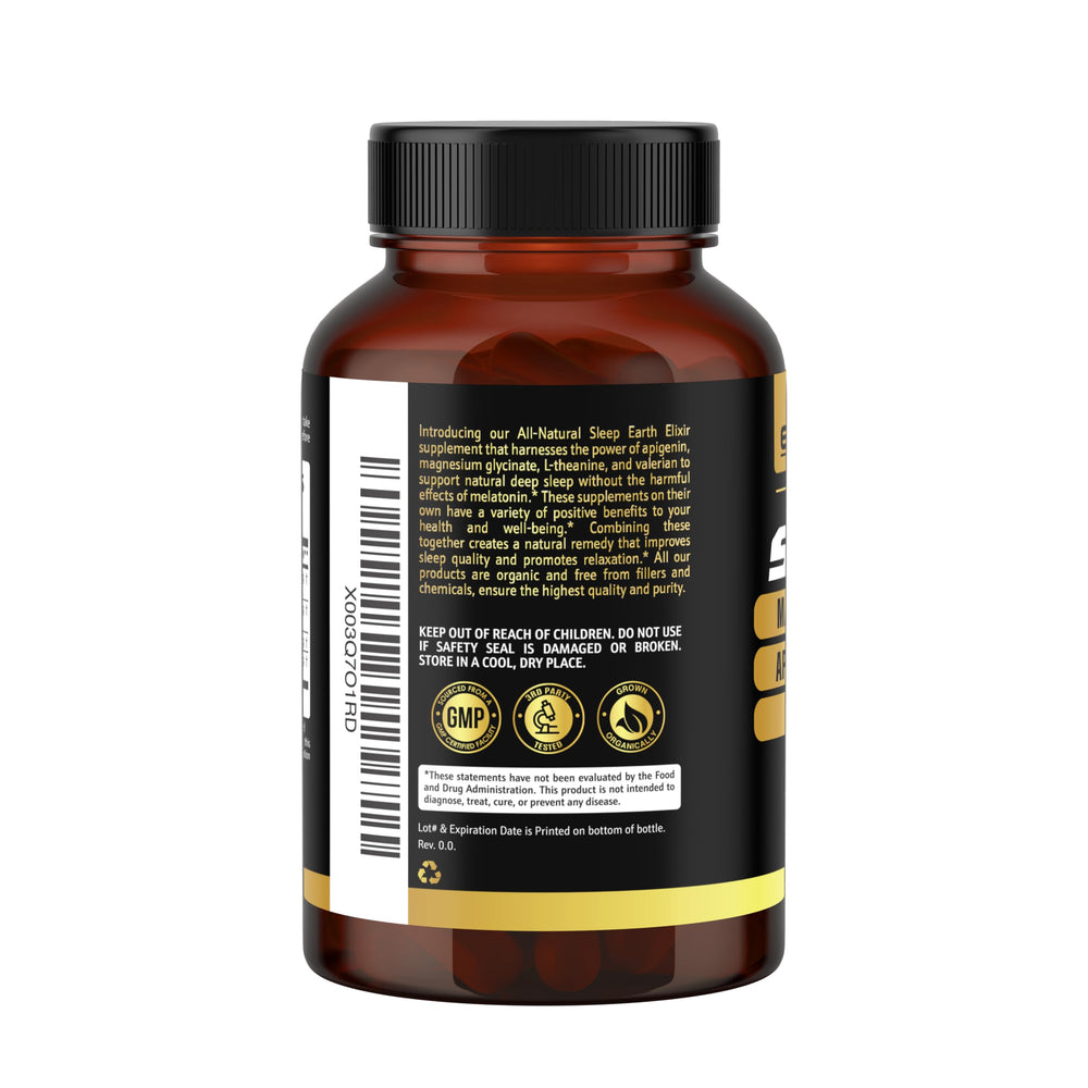Earth Elixir USA-made third-party tested badge assures quality.