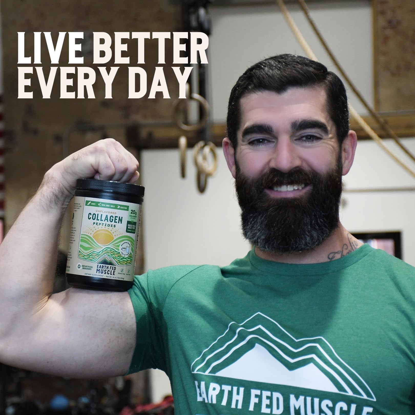 Earth Fed Muscle collagen powder ideal for women over 40 seeking joint support.