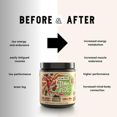 Front label of Stammpede Sour Cherry highlights vegan and caffeine-free ingredients