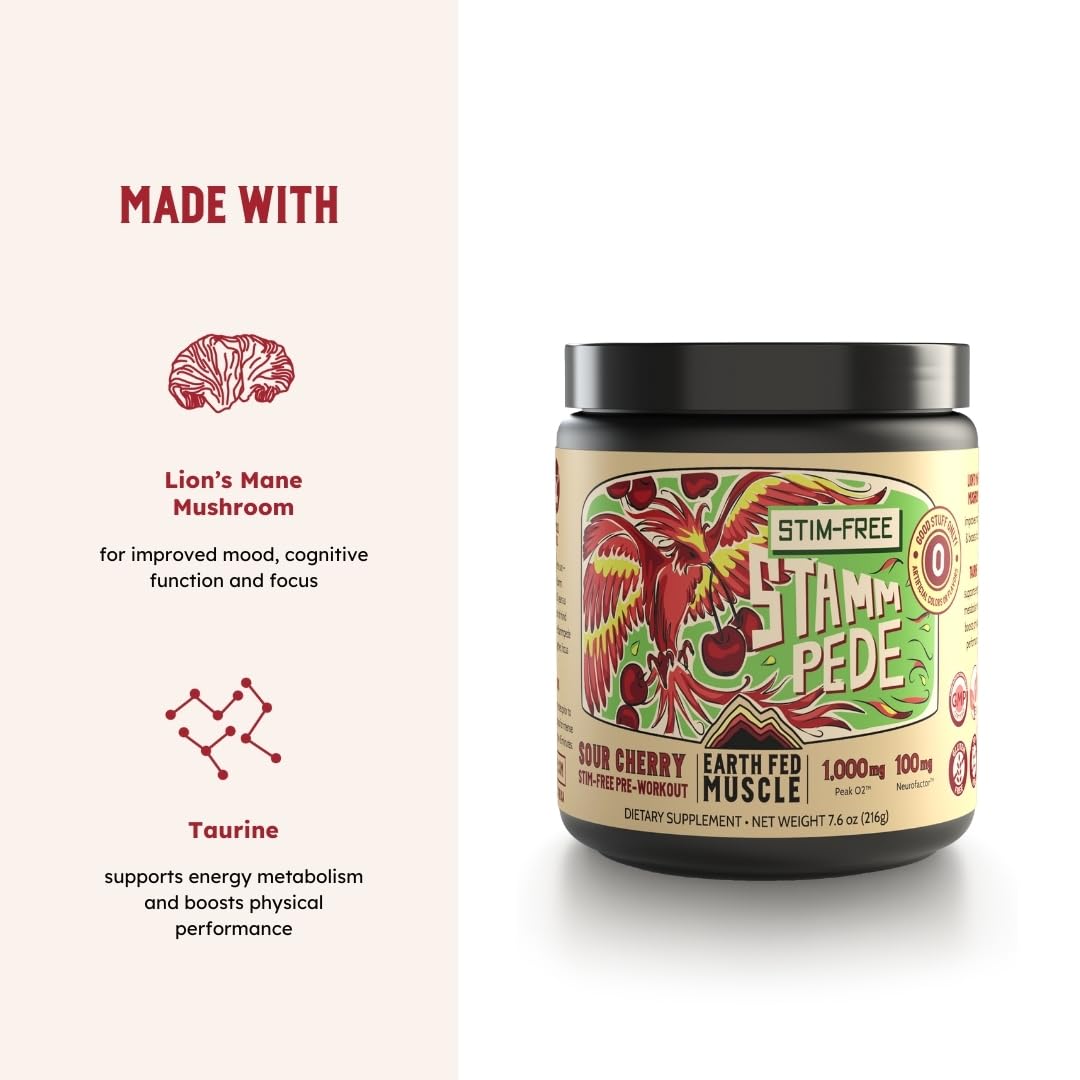 Ready-to-mix Stammpede Sour Cherry powder ideal for quick workouts