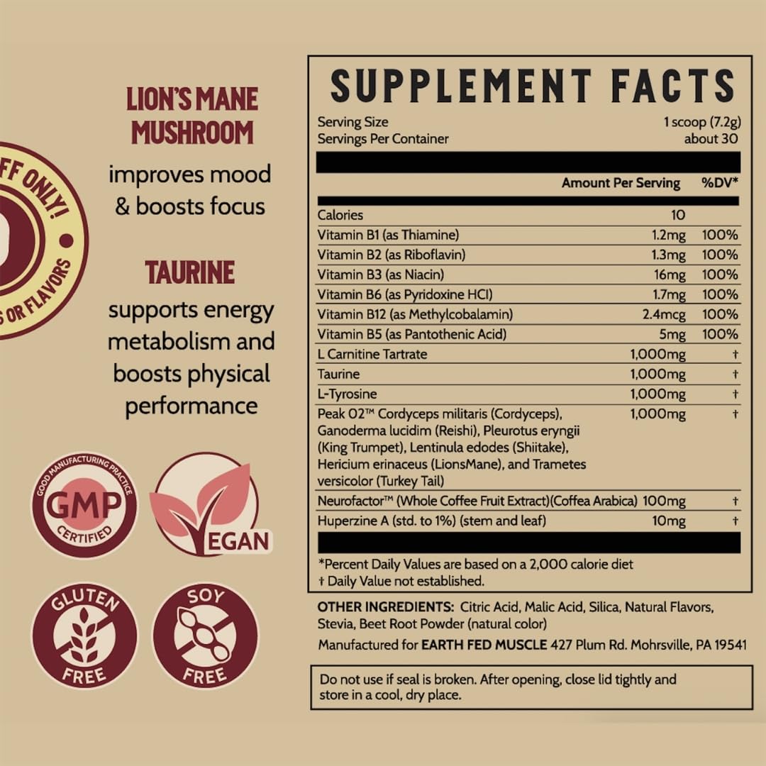Serving size guidance for Stammpede Sour Cherry pre workout