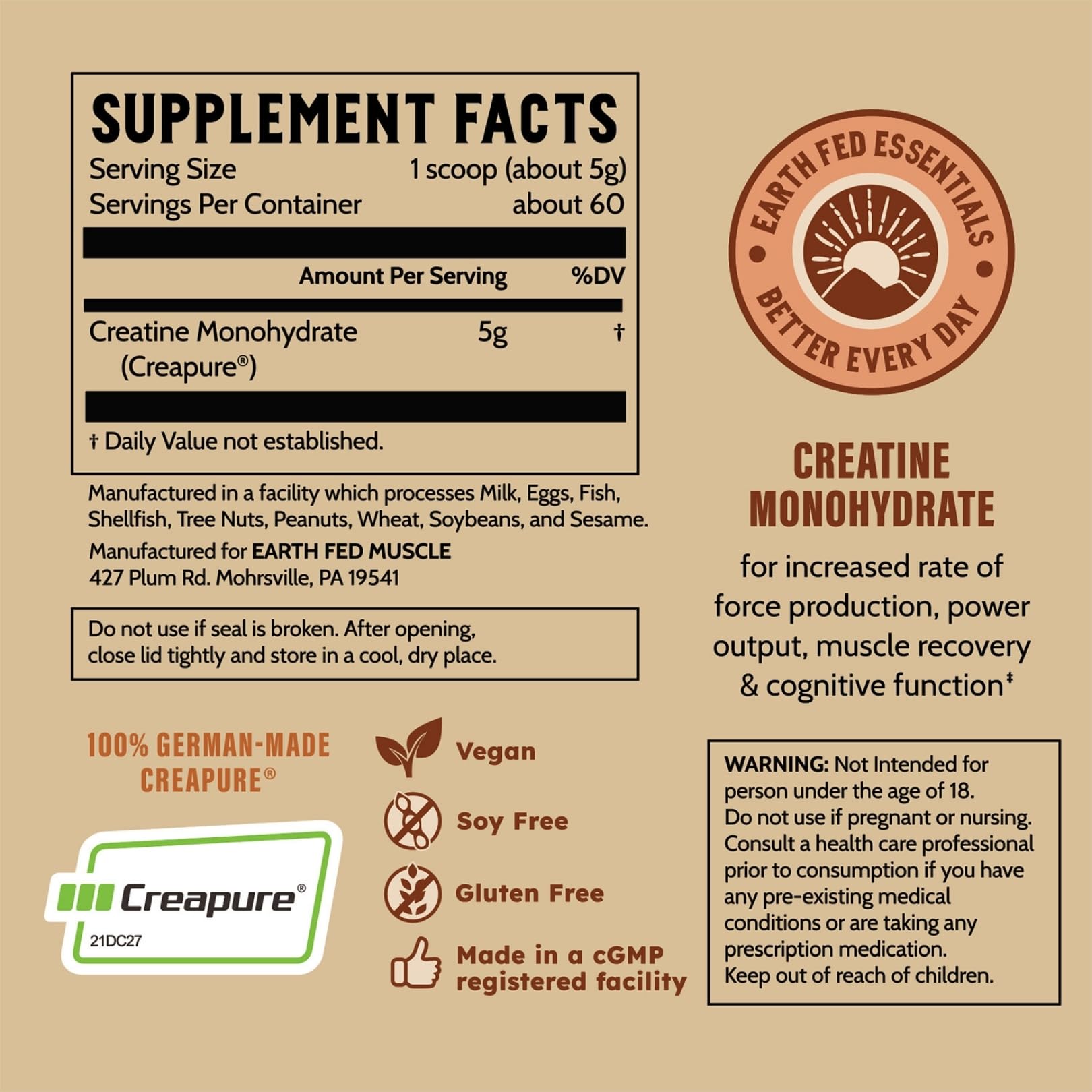 Measuring spoon with Transcend creatine powder ready to use
