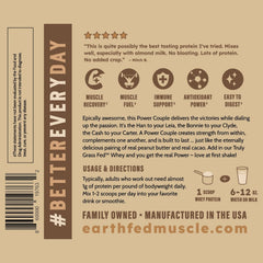 Earth Fed Muscle versatile uses in oats, yogurt, and baked goods.