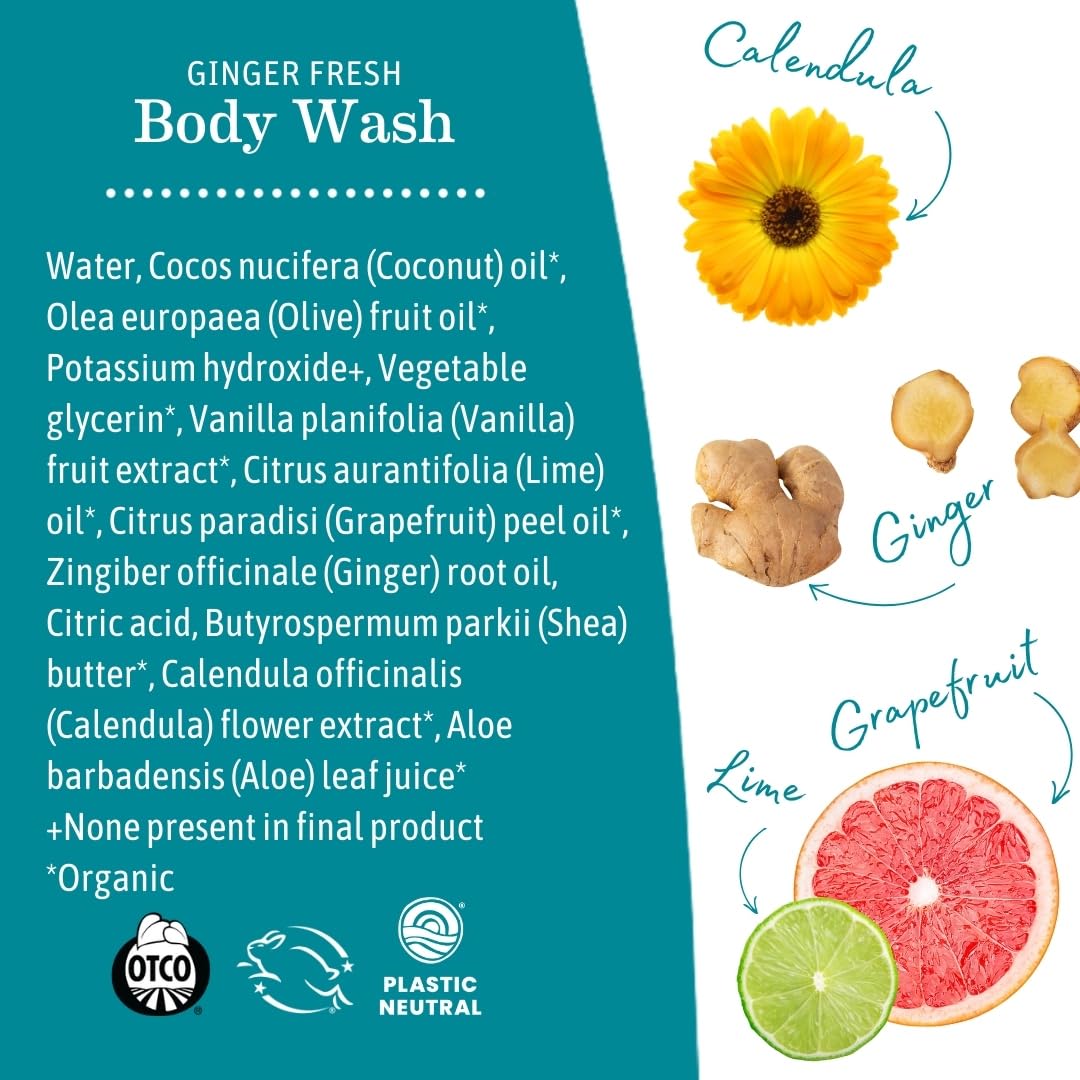 Earth Mama Ginger Fresh Castile liquid for versatile home cleaning