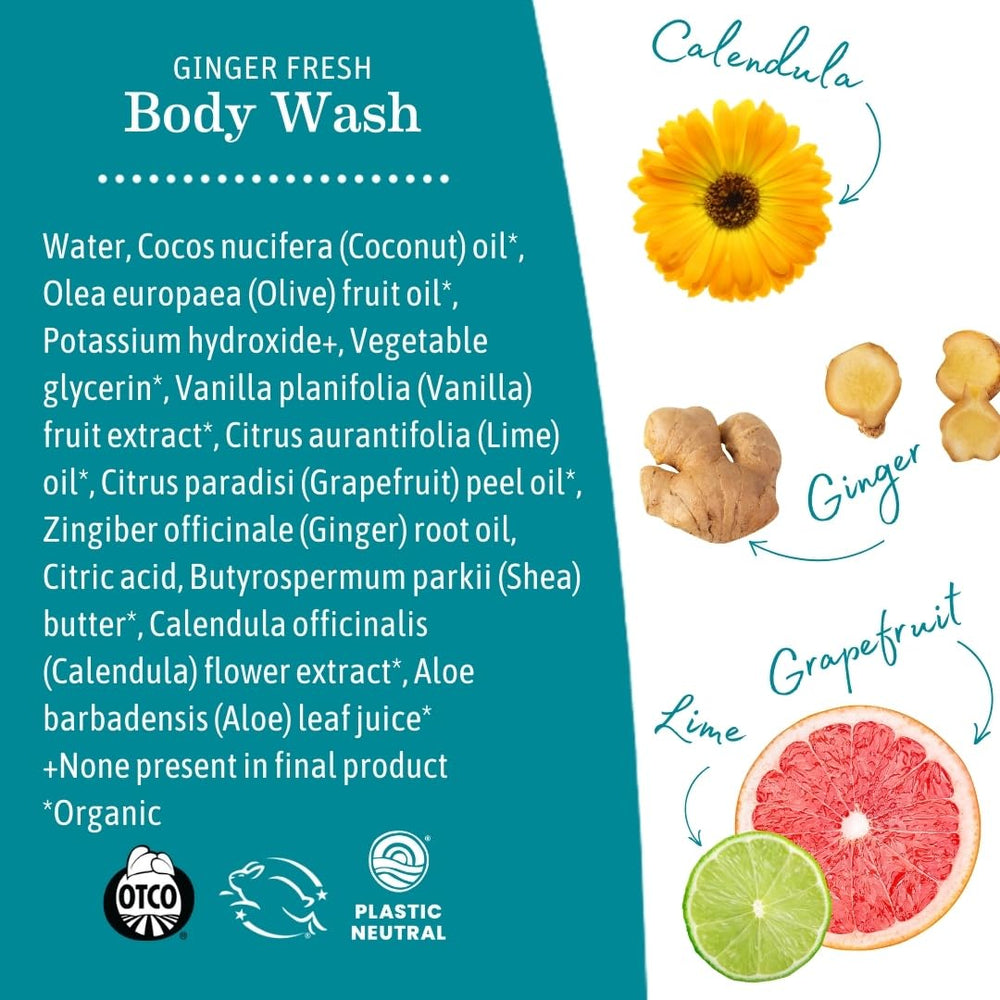 Earth Mama Ginger Fresh Castile liquid for versatile home cleaning