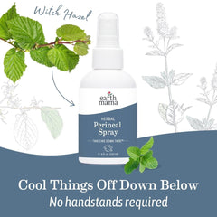 Earth Mama usage instructions for spray and balm