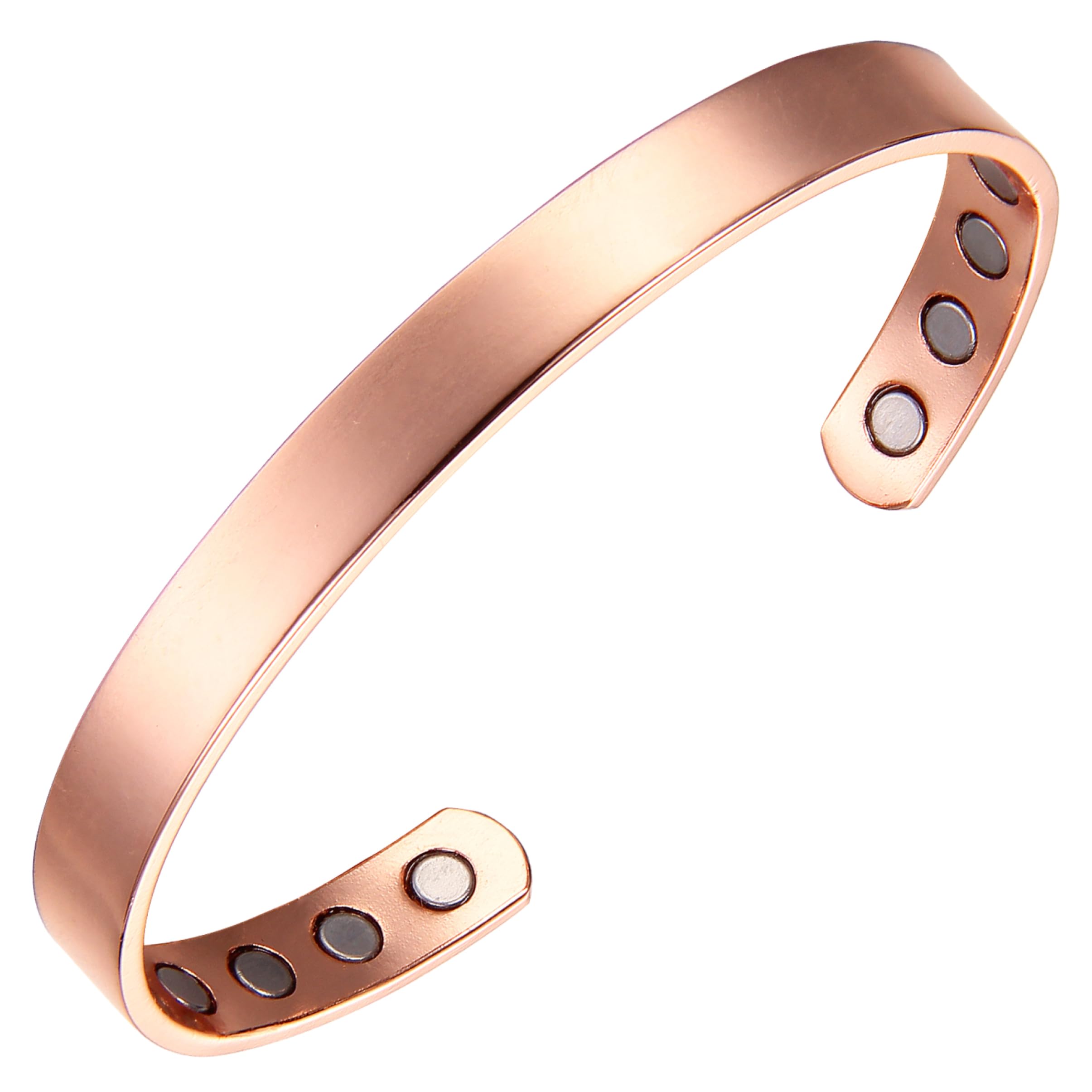 Earth Therapy magnetic bracelet three-cuff set displayed for versatile styling options