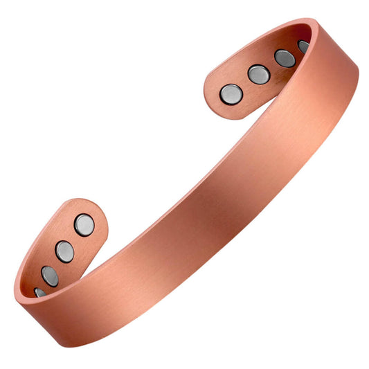 Earth Therapy pure copper magnetic bracelet for everyday wear.