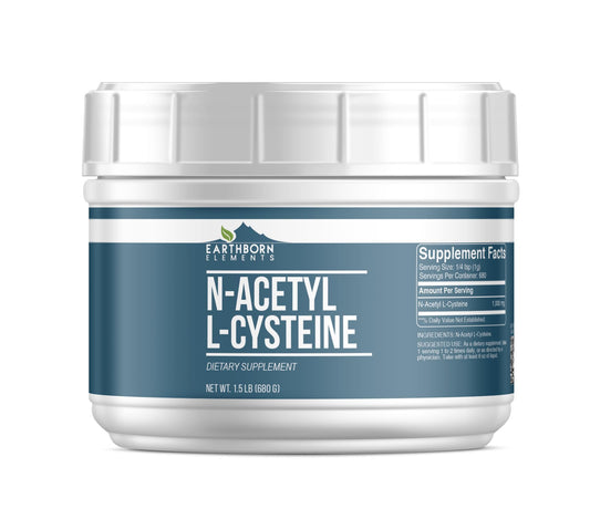 Earthborn Elements NAC tub front view highlights pure, undiluted formula.