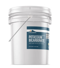 Earthborn Elements Potassium Bicarbonate powder closeup for culinary prep.