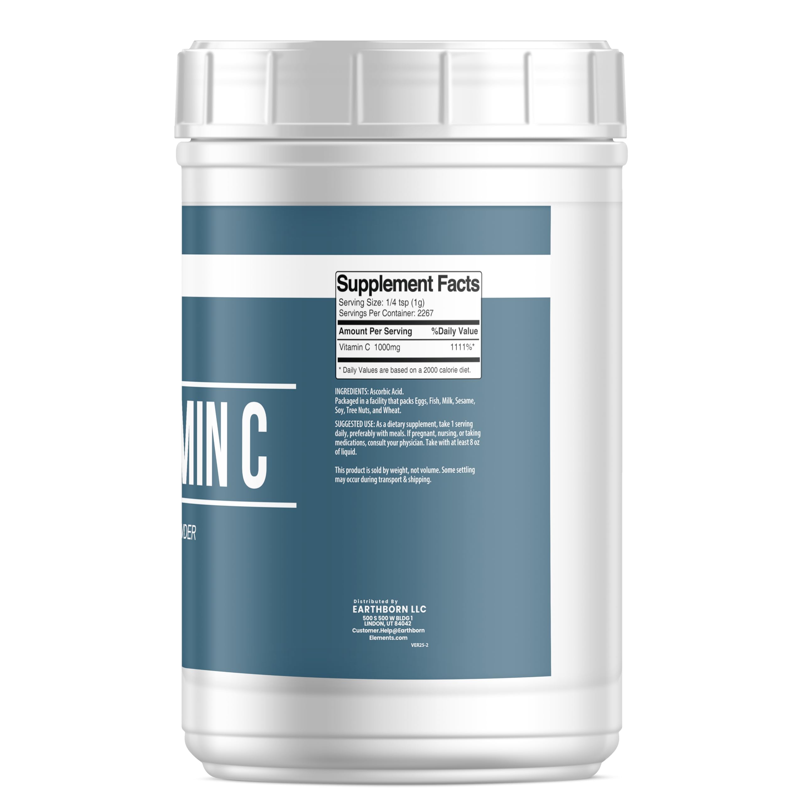 Earthborn Elements Vitamin C powder dissolves easily into lotions for DIY skincare.