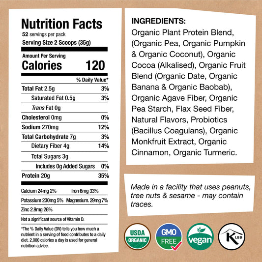 EarthChimp probiotic-enhanced protein powder supports smooth shakes.