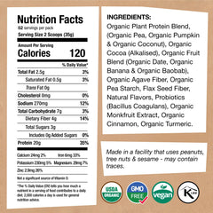 EarthChimp probiotic-enhanced protein powder supports smooth shakes.