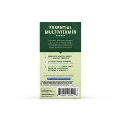 EarthFirst Organic Men's Multi bottle stored in pantry, signaling long shelf life