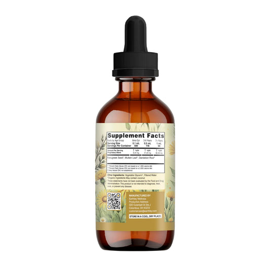 Earthley Wellness Cough-B-Gone dropper ready for easy, precise dosing.