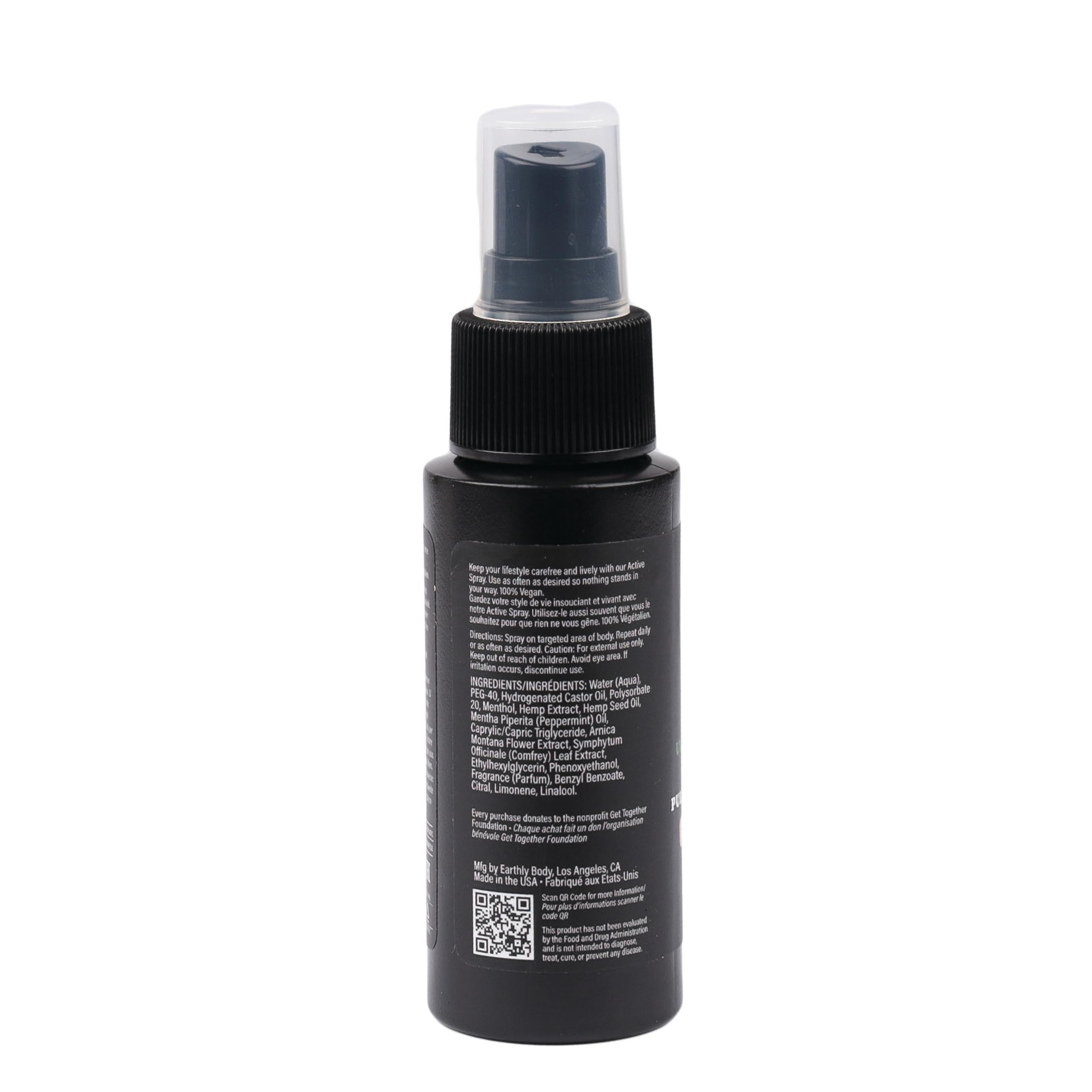 Grapefruit mint aroma from Earthly Body Hemp Daily spray.