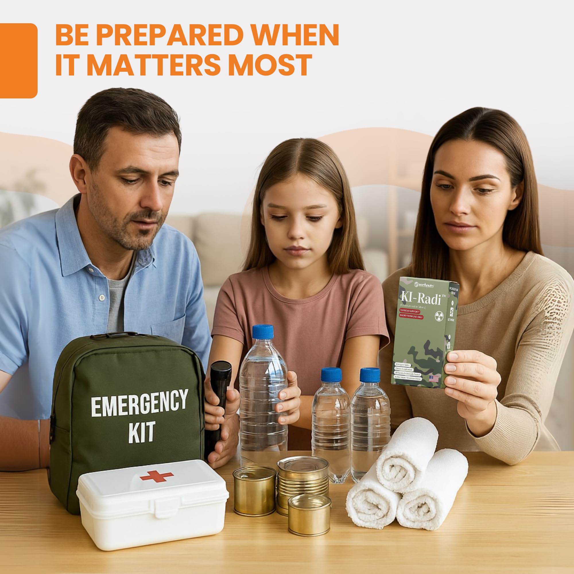 EarthNutri KI-Radi packaging highlights foil-foil blister protection.