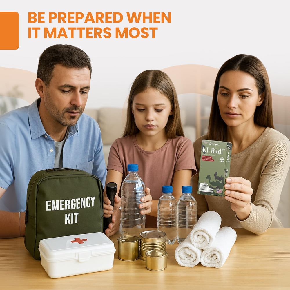 EarthNutri KI-Radi packaging highlights foil-foil blister protection.