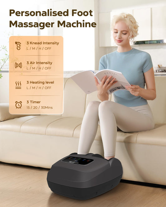 Heat coverage around the full foot for soothing warmth