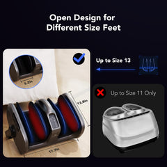 EaseZen massager targets feet and calves for comprehensive relief